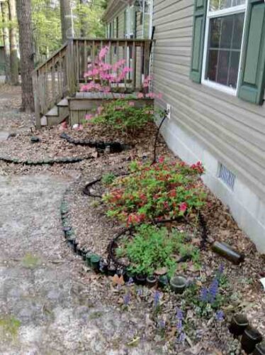 Wine Bottle Garden Border